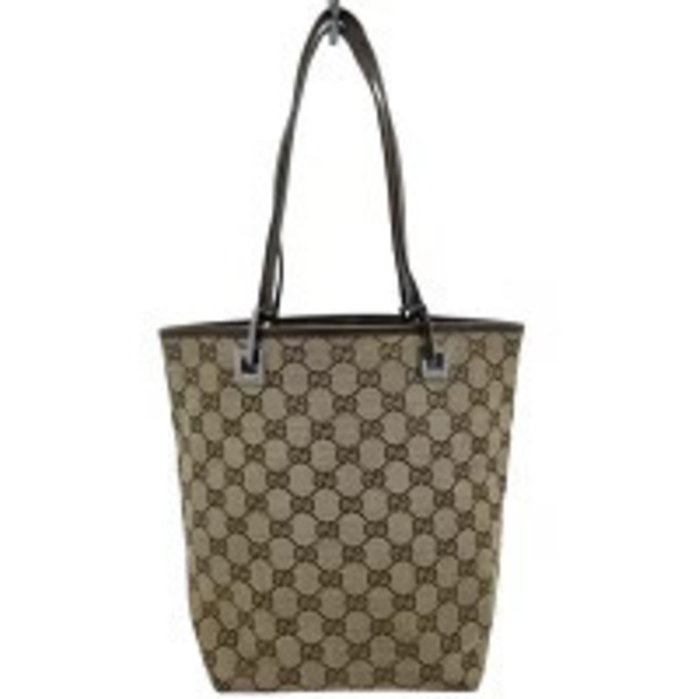 Gucci Beige Shoulder GG Canvas Tote Bag